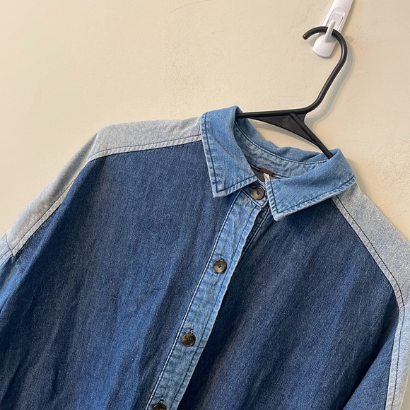 Free People Superstar Chambray Shirt - Picture 4 of 5